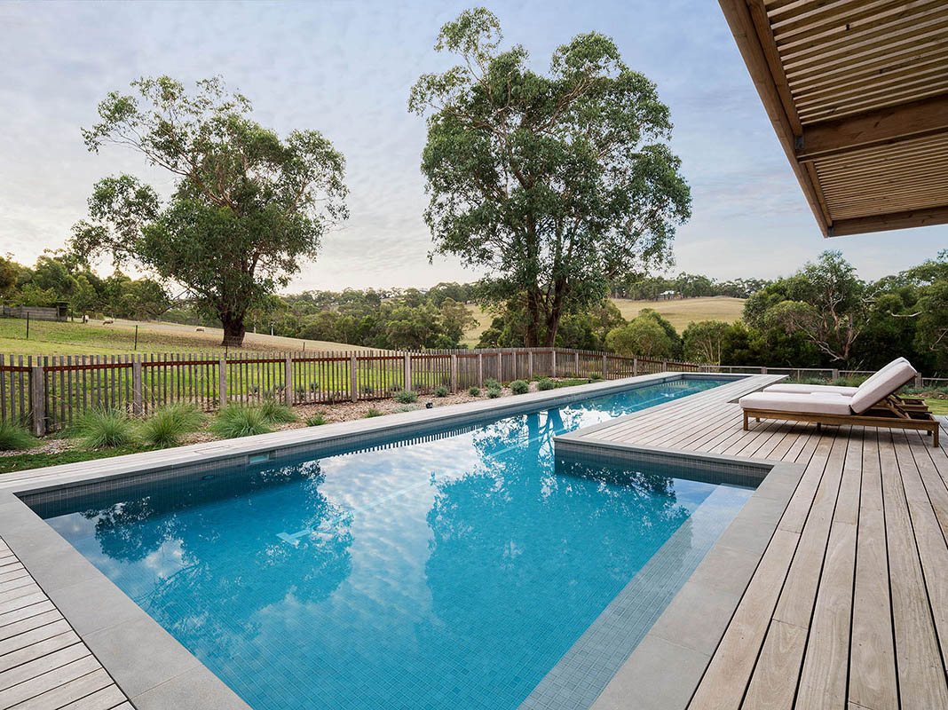 Red Hill Concrete Inground Swimming Pool Sunsetter Pools Designs